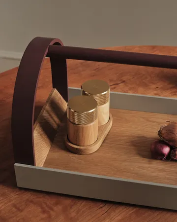 Sina Salz- und Pfeffermühle 6 cm - Eiche-Messing - Gejst