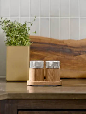 Sina Salz- und Pfeffermühle 6 cm - Eiche-Stahl - Gejst
