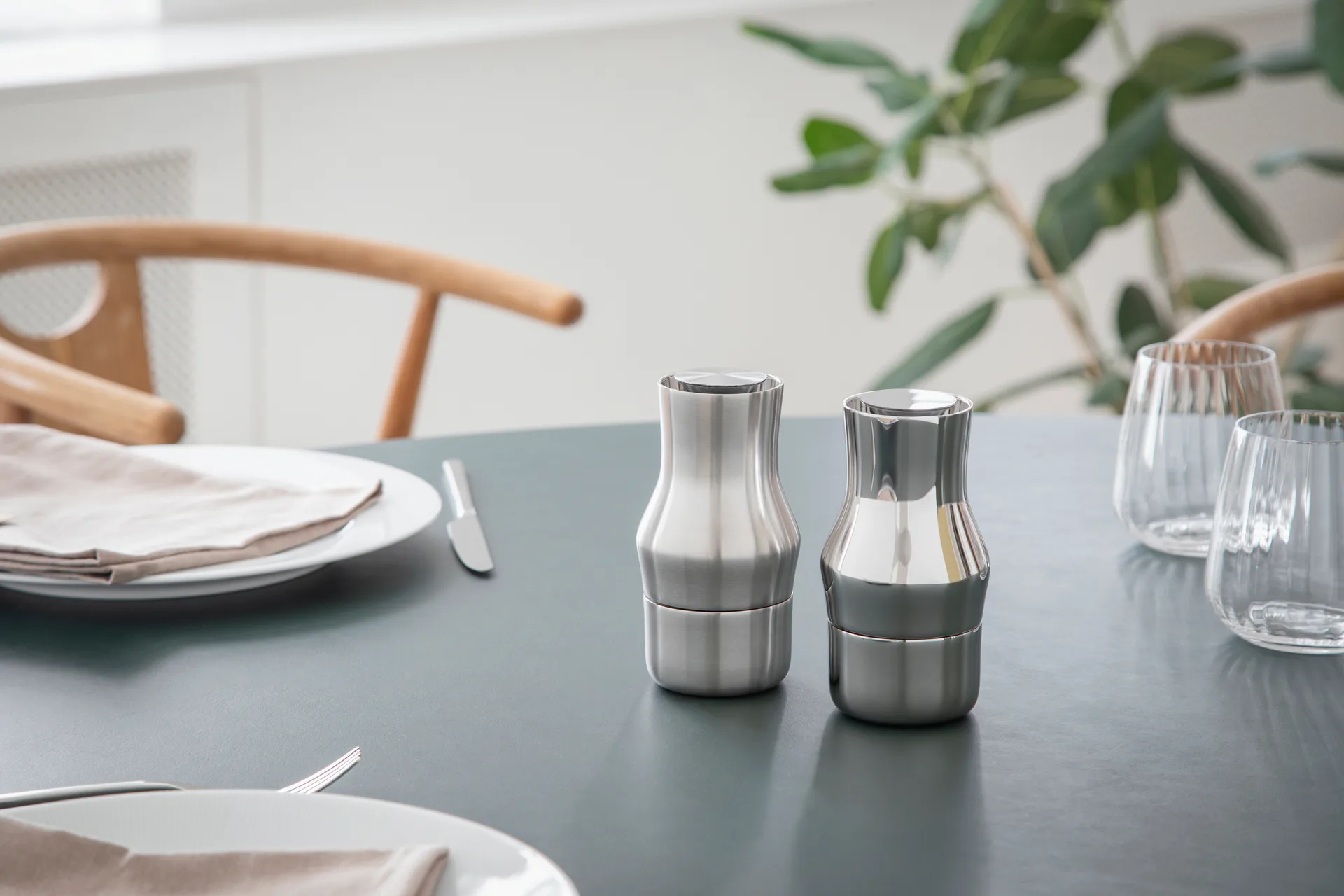 Dorotea Gewürzmühle 14 cm, Poliertes Stahl Gense