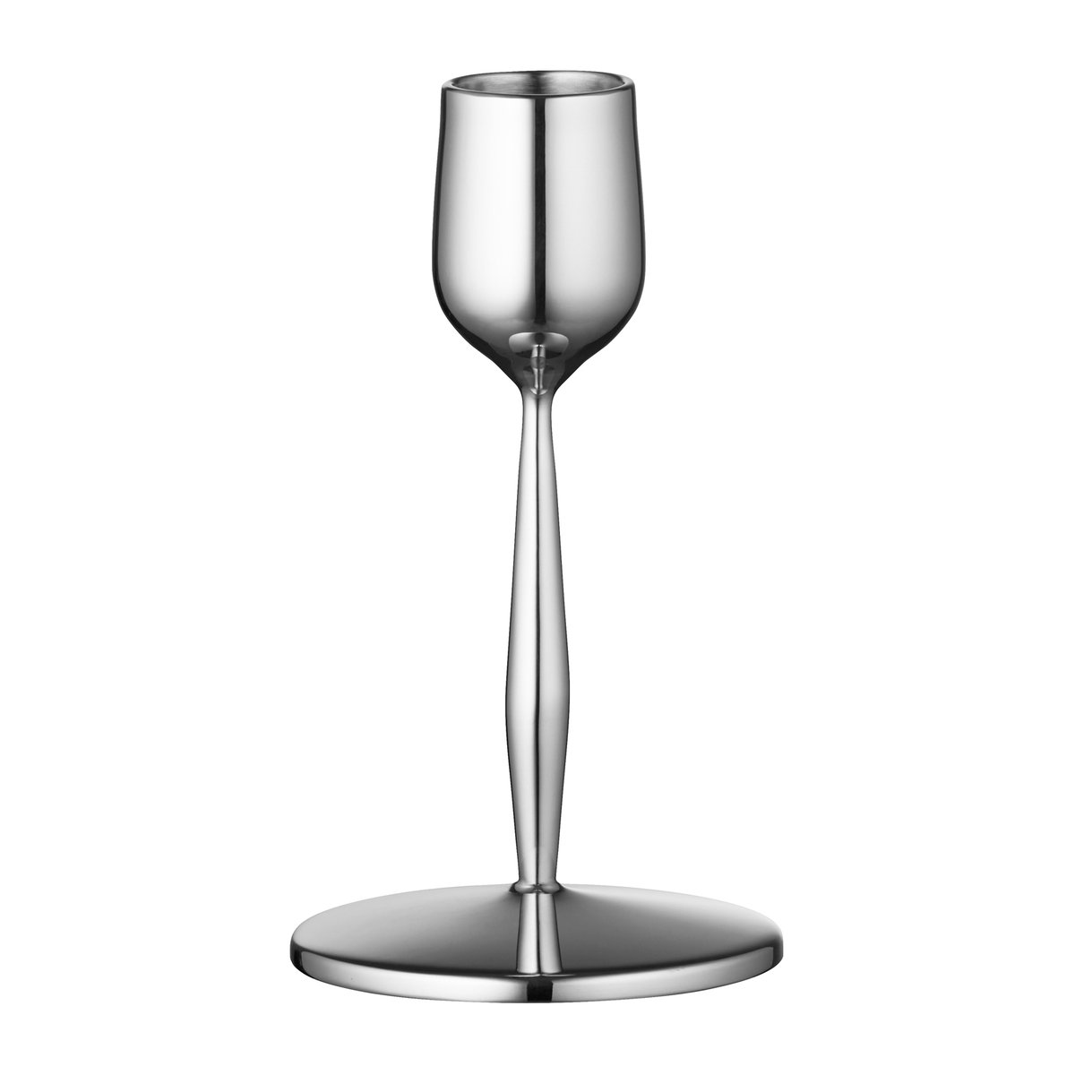 Gense Dorotea Kerzenhalter 12cm Stahl glänzend