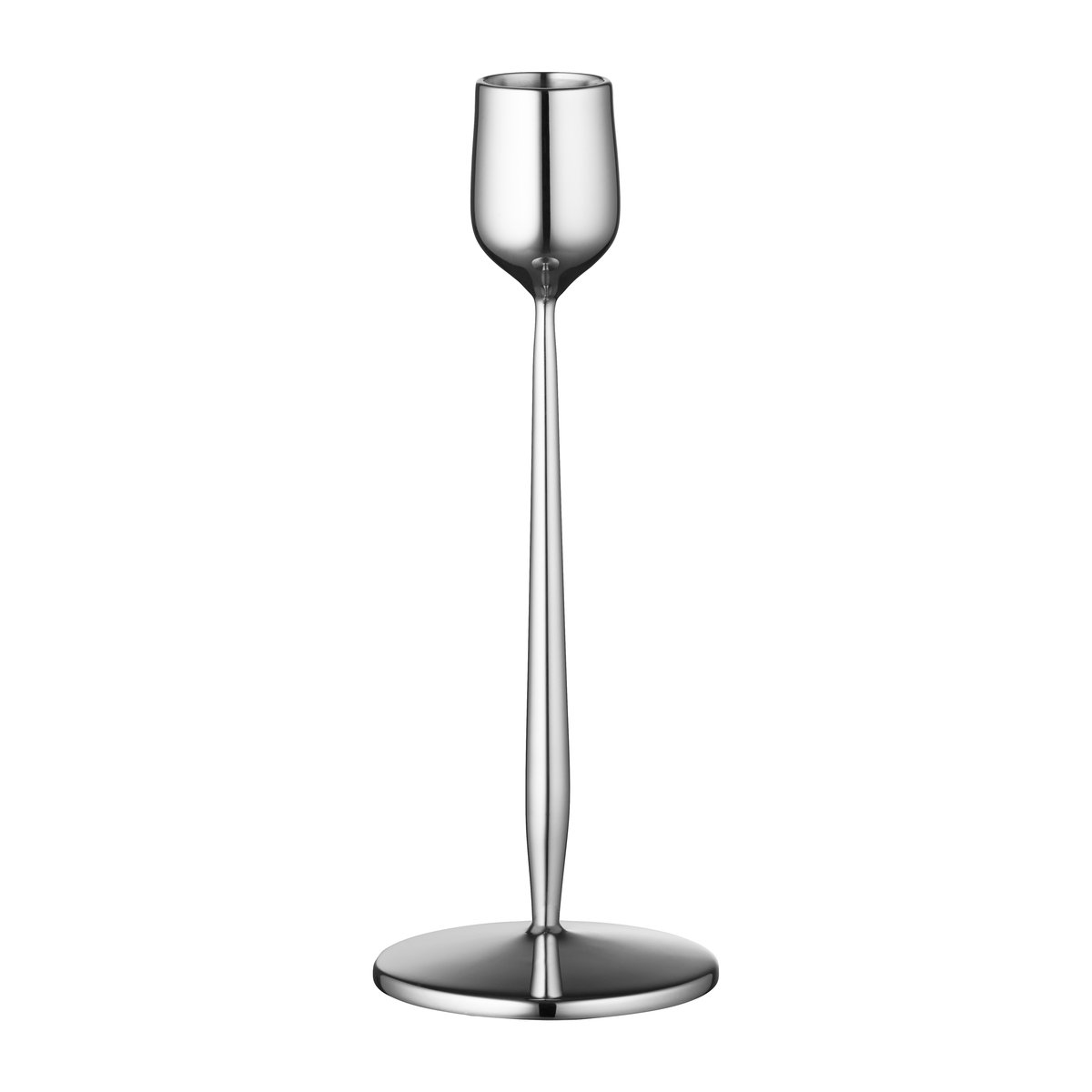 Gense Dorotea Kerzenhalter 18cm Stahl glänzend