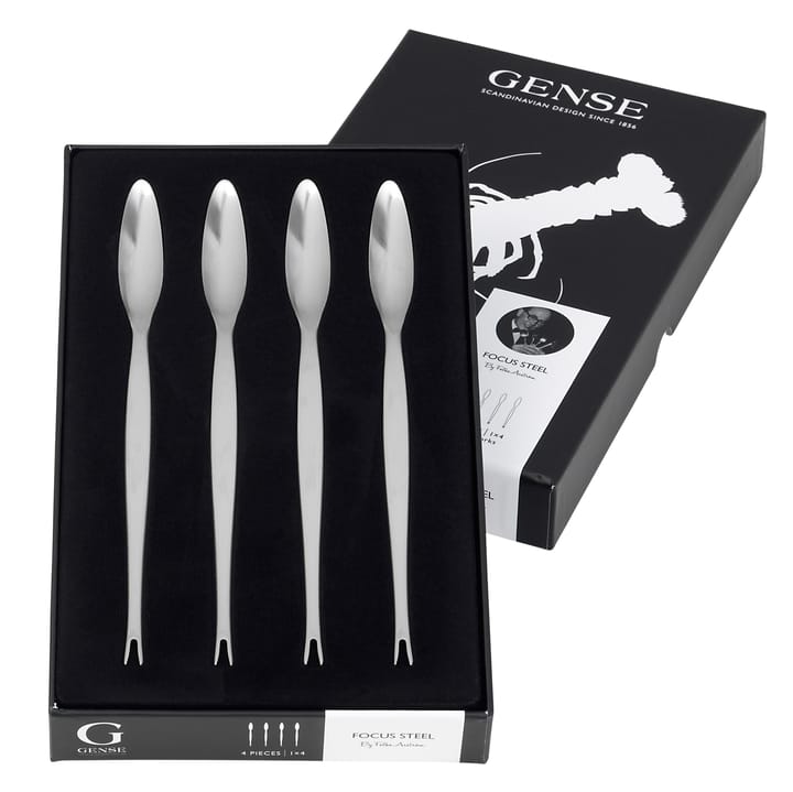Focus Steel Schalentiergabel 4er Pack, 4er Pack Gense