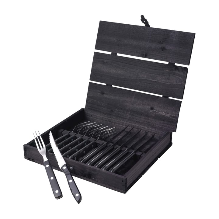 Old Farmer black Grillbesteck 12 Teile - 12 Teile - Gense