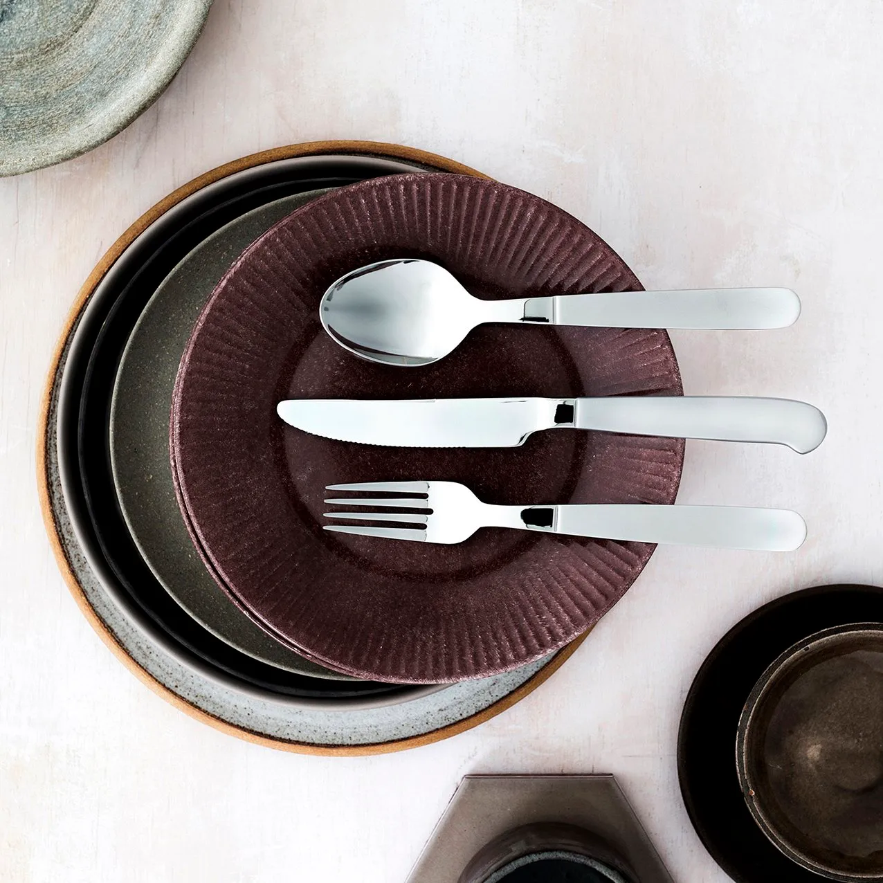 Rejka Besteck 16 Teile, Edelstahl 16 Teile Gense