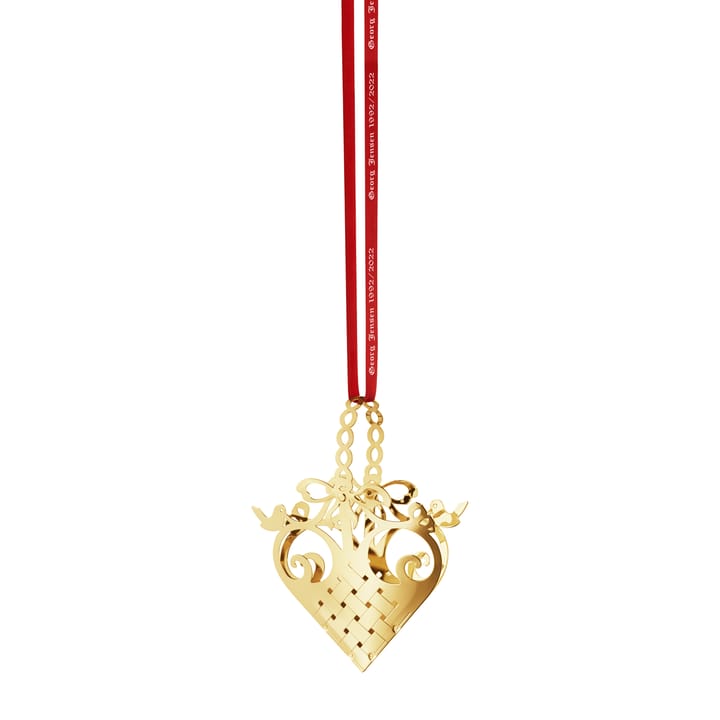 1992/2022 Robin's nest Weihnachtsanhänger, Vergoldet Georg Jensen