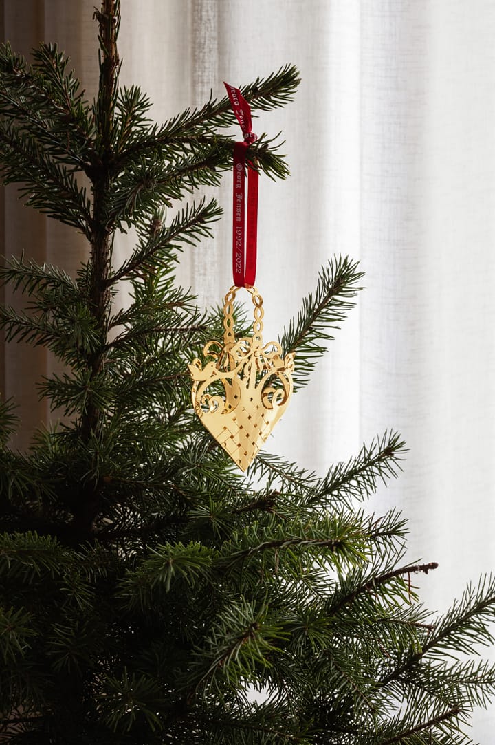 1992/2022 Robin's nest Weihnachtsanhänger, Vergoldet Georg Jensen