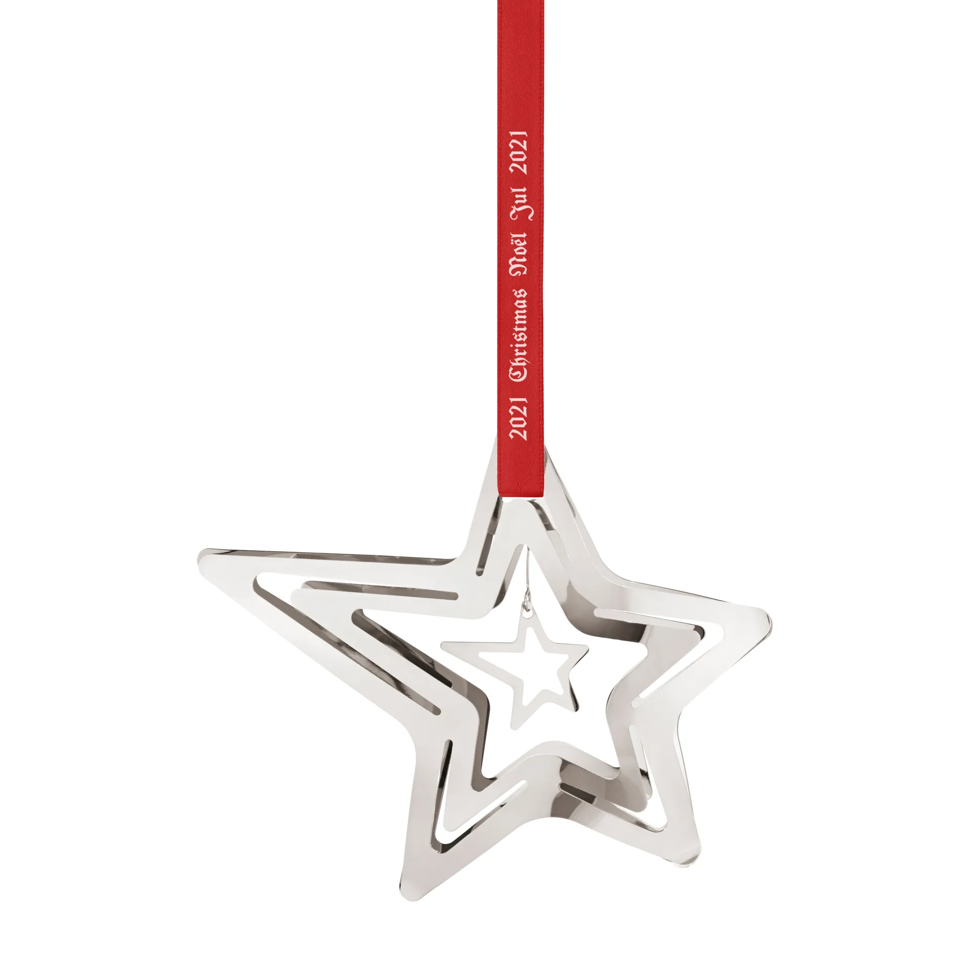 2021 Shooting Star Weihnachtsanhänger, Palladiumplattiert Georg Jensen