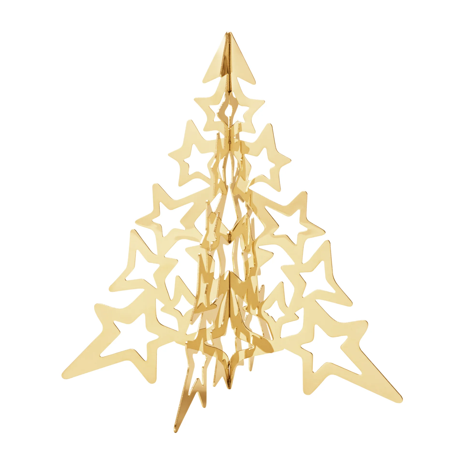 2021 Tree Star Weihnachtsdekoration gold, Liten Georg Jensen