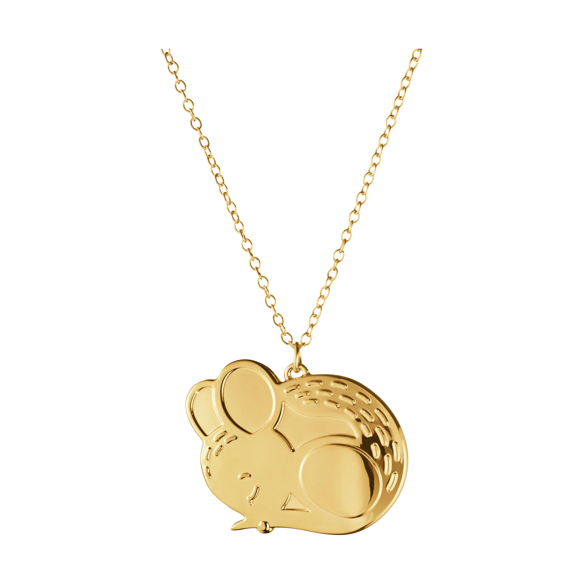 2023 Weihnachtsanhänger Maus, Vergoldet Georg Jensen