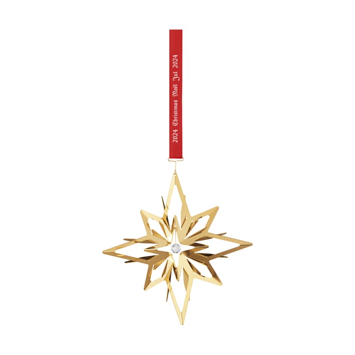 2024 Weihnachtsanhänger Stern, Vergoldet Georg Jensen