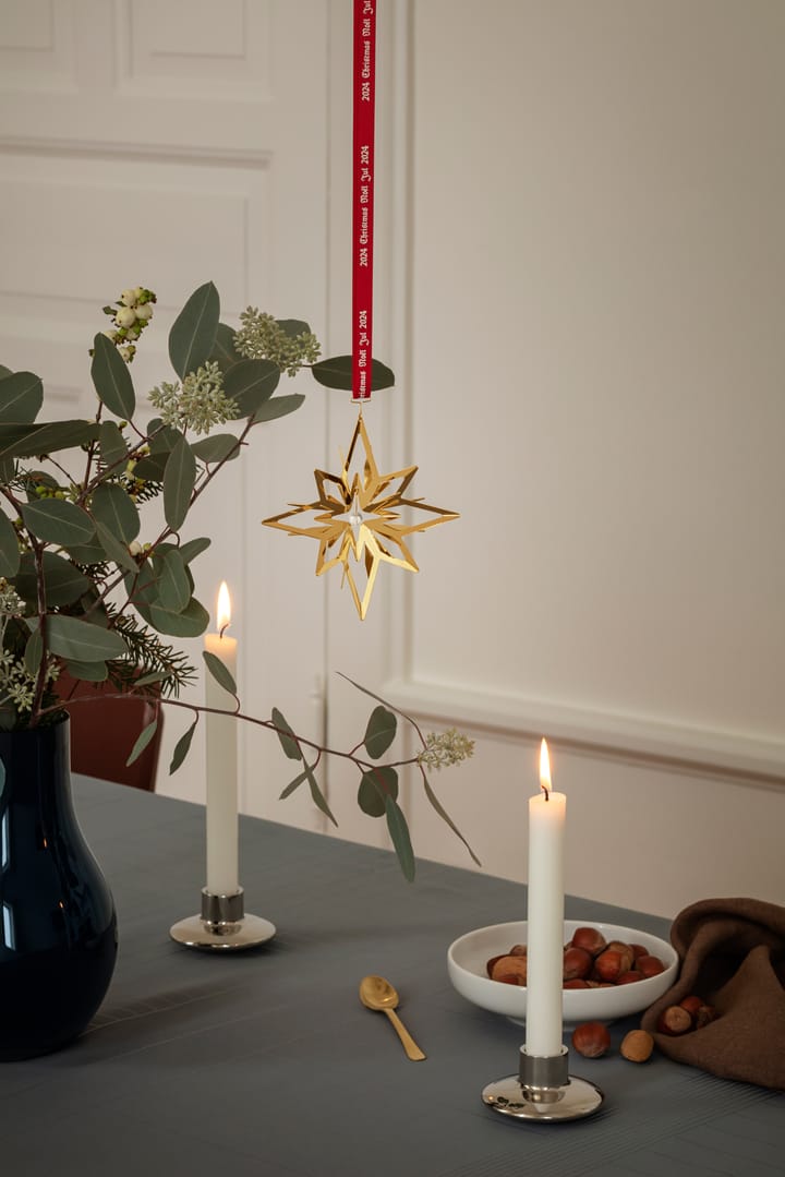 2024 Weihnachtsanhänger Stern, Vergoldet Georg Jensen