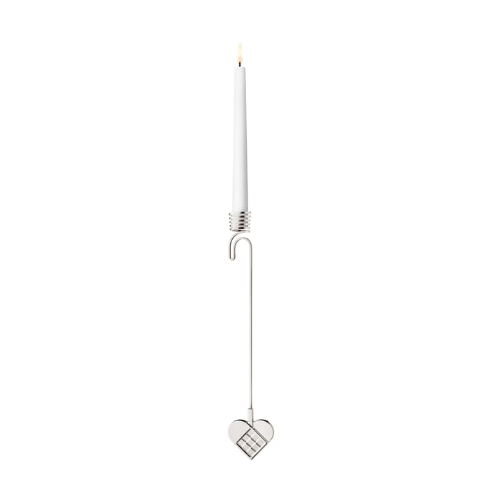 2025 Kerzenhalter für Weihnachtsbaum Herz - Palladiumbeschichtete Zinklegierung - Georg Jensen