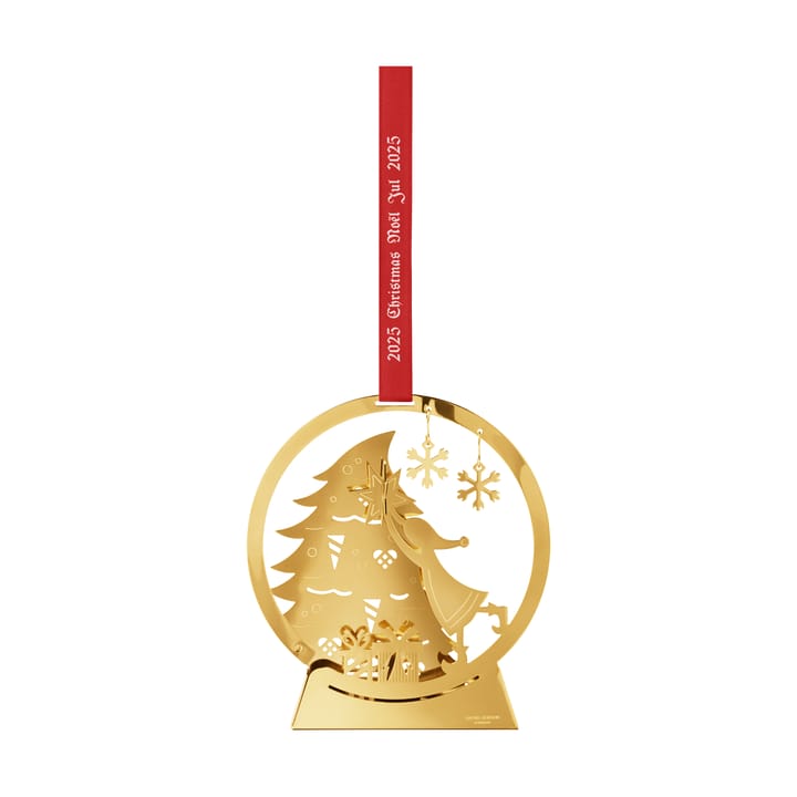2025 Weihnachtsanhänger Schneekugel, Vergoldetes Messing Georg Jensen