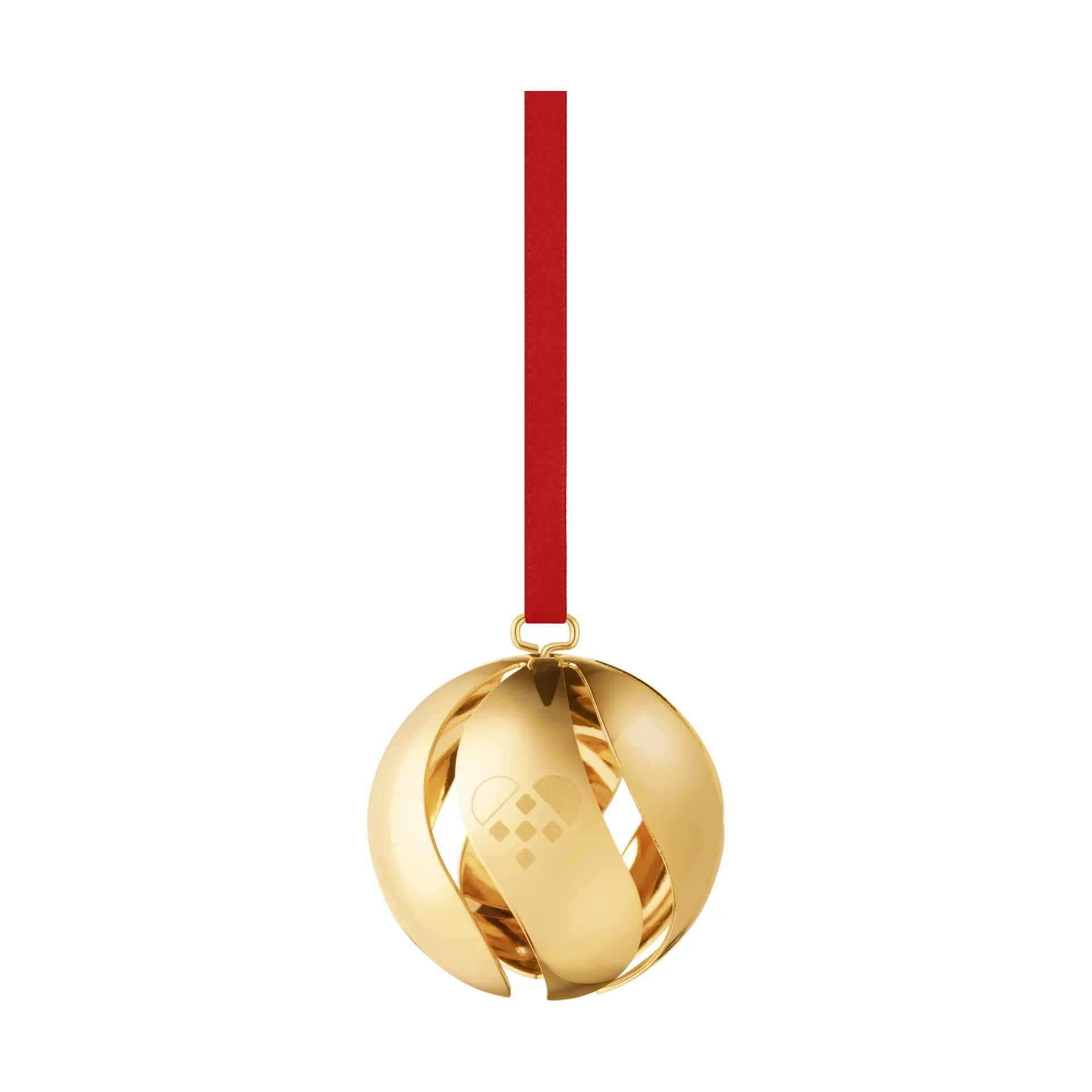 2025 Weihnachtskugel, Vergoldetes Messing Georg Jensen