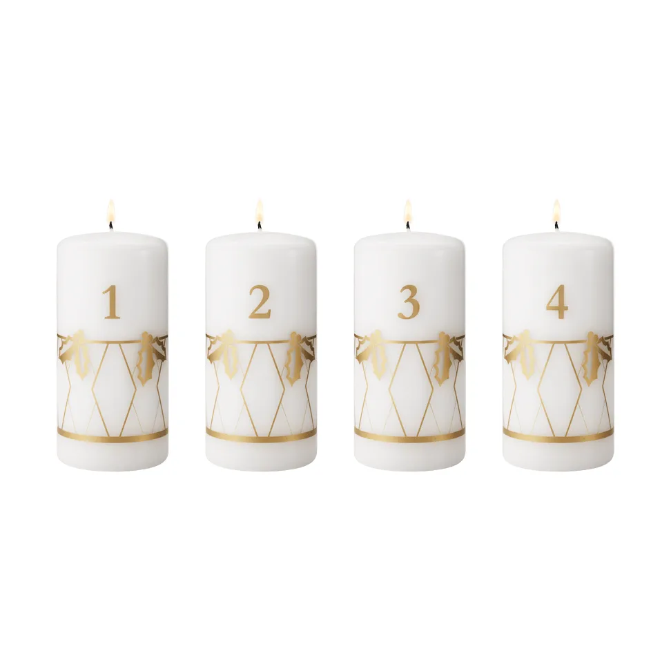 Adventslicht 2026, Goldprägung, 4-teilig Georg Jensen