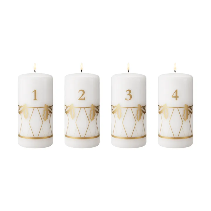 Adventslicht 2026 - Goldprägung, 4-teilig - Georg Jensen