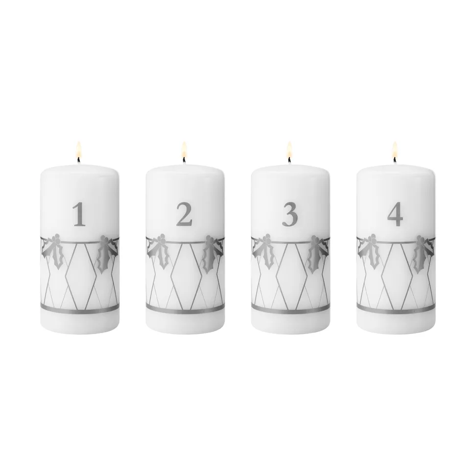 Adventslicht 2026, Silberdruck, 4-teilig Georg Jensen