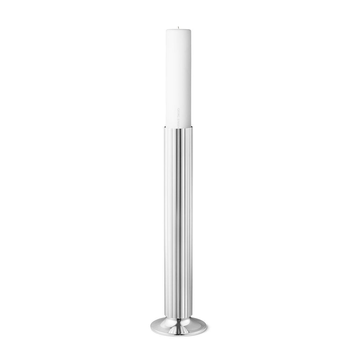 Georg Jensen Bernadotte Armleuchter 50cm | Skandinavisches Design | Kerzenhalter & Kerzenständer | Silberfarben