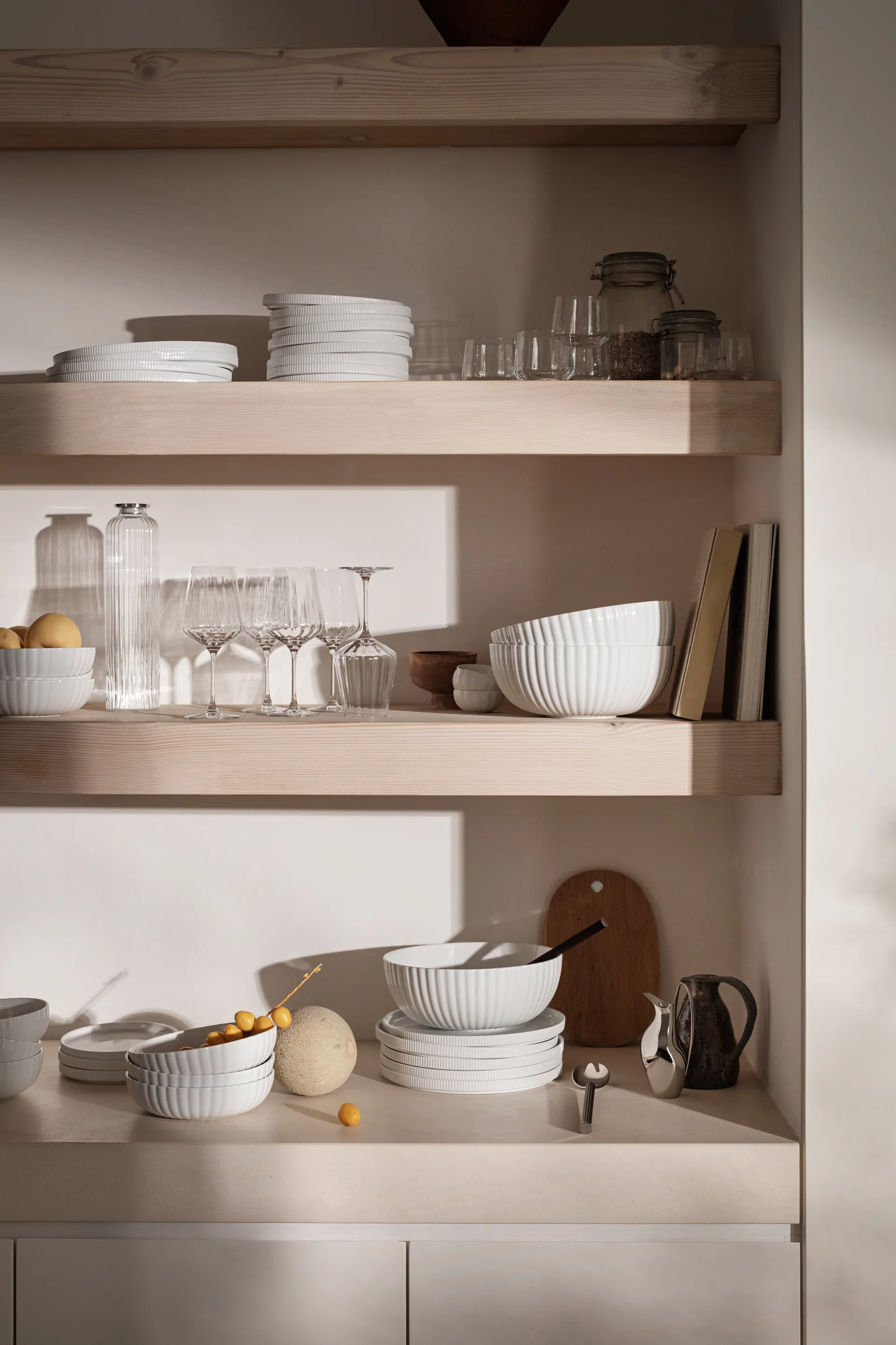 Bernadotte Salatschale Ø26cm, Weiß Georg Jensen