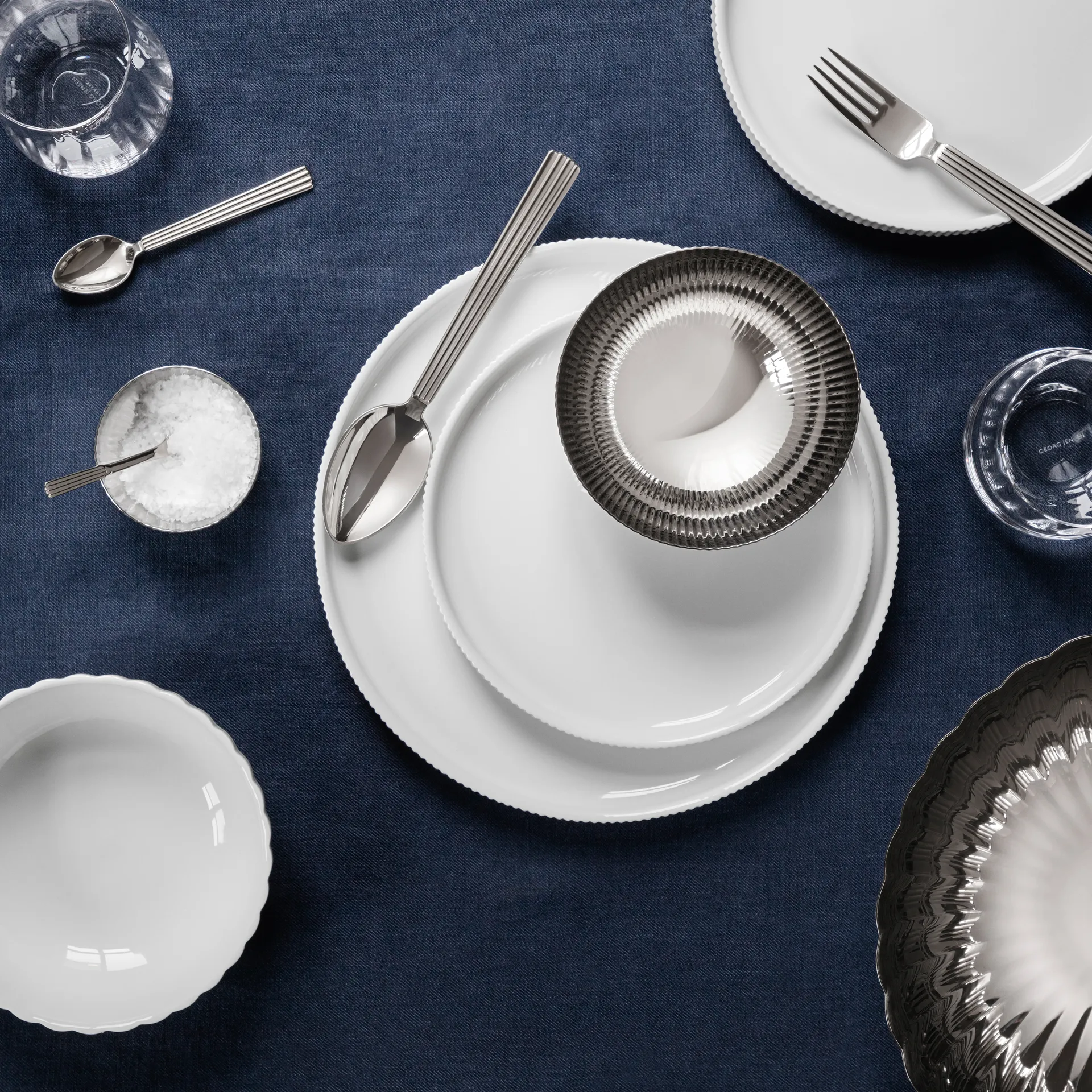 Bernadotte Schale Ø15,4cm, Porzellan Georg Jensen