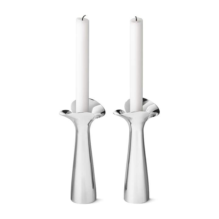 Bloom Botanica Kerzenhalter 2er Pack - Edelstahl - Georg Jensen