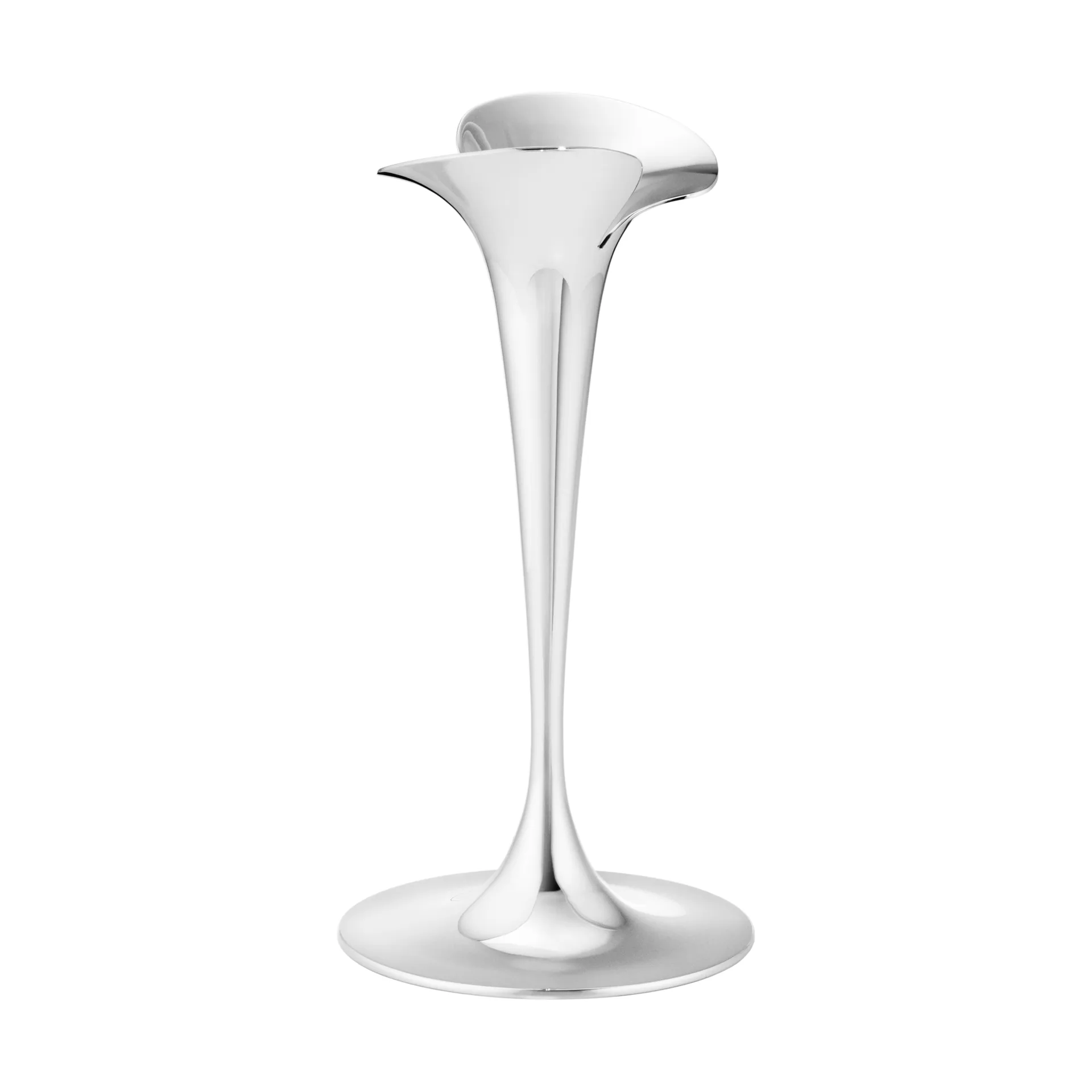 Bloom Kerzenhalter für Stabkerzen, Edelstahl, klein, 2er-Pack Georg Jensen