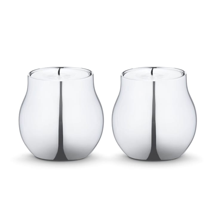 Cafu Teelichthalter 2er Pack - Edelstahl - Georg Jensen