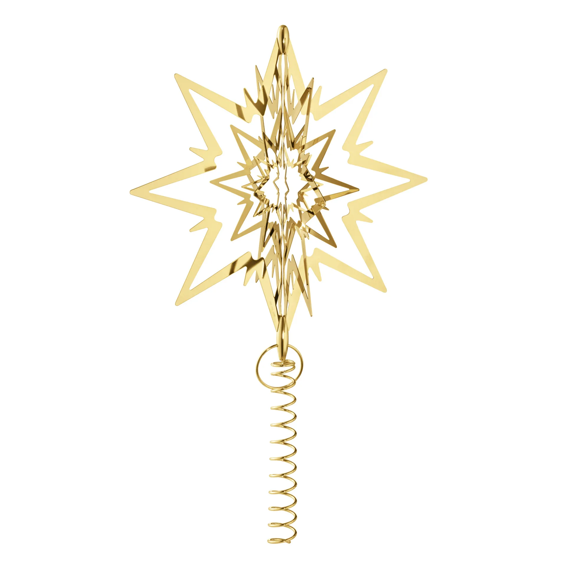 Christmas Collectibles Spitzenstern groß, Vergoldet Georg Jensen