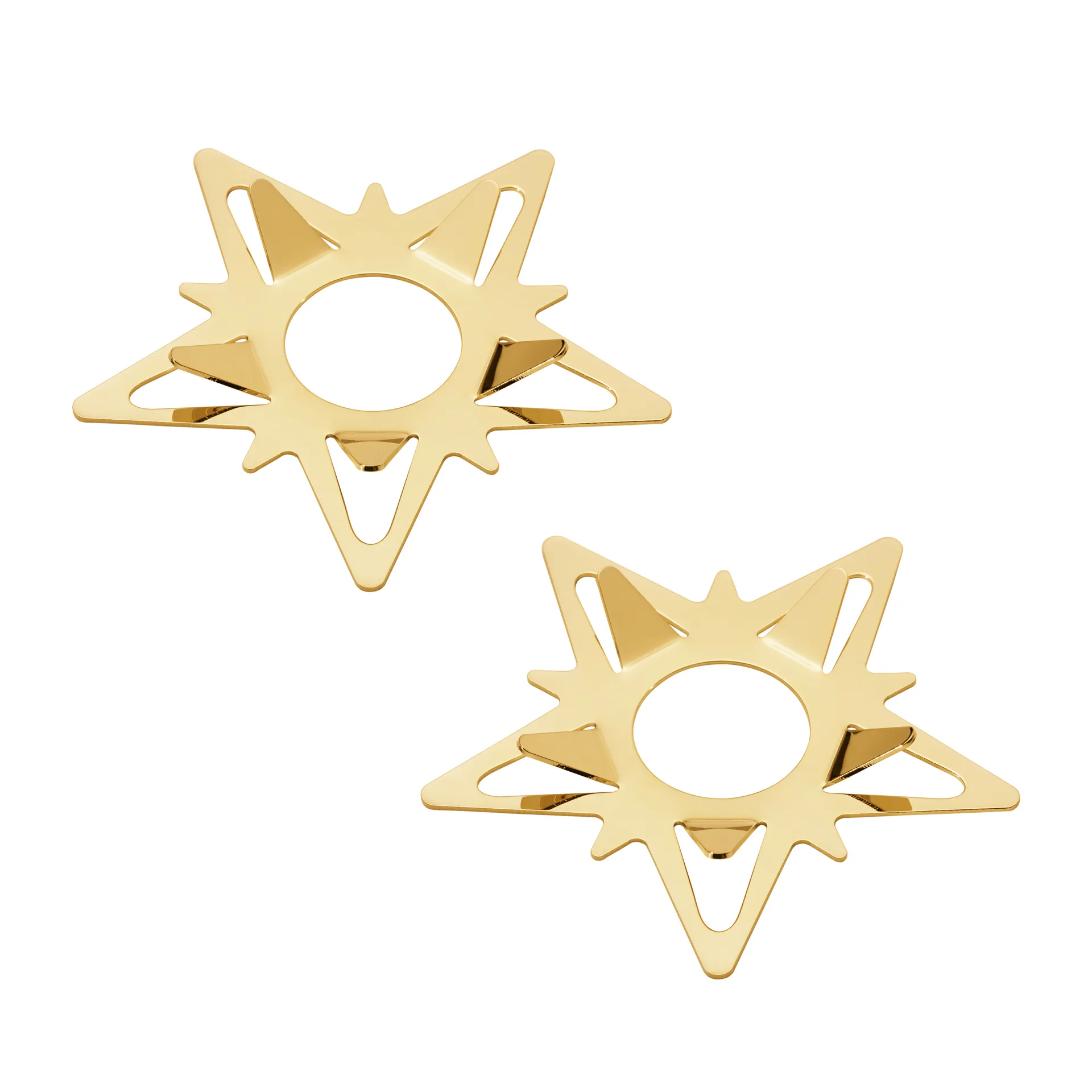 Classic christmas Kerzenmanschetten Stern 2er Pack, Gold Georg Jensen