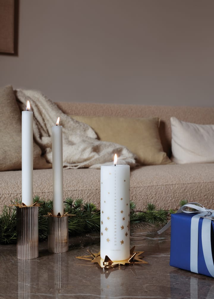 Classic christmas star Blockkerzenhalter Ø16cm, Gold Georg Jensen