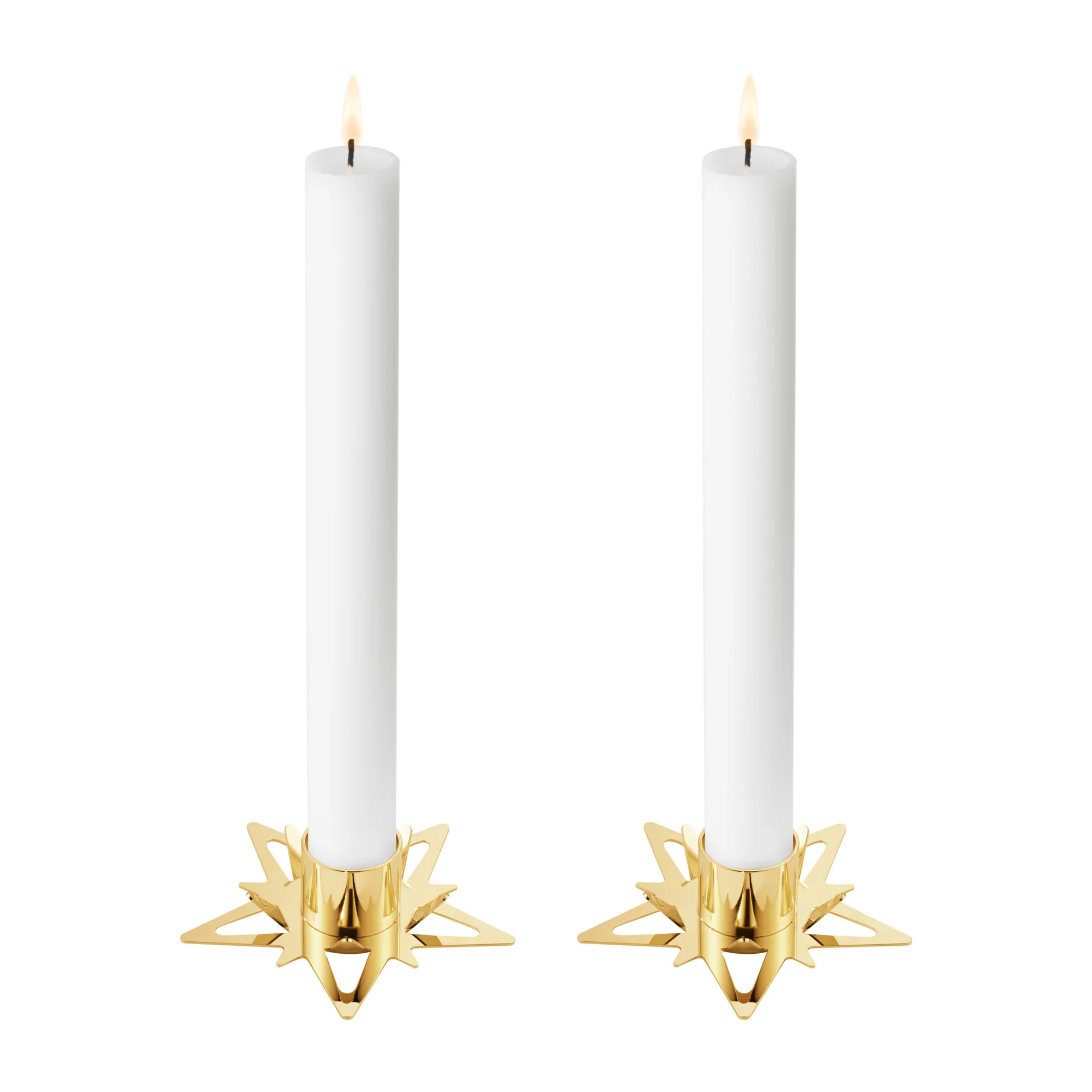 Classic christmas star Kerzenhalter Ø9cm 2er Pack, Gold Georg Jensen