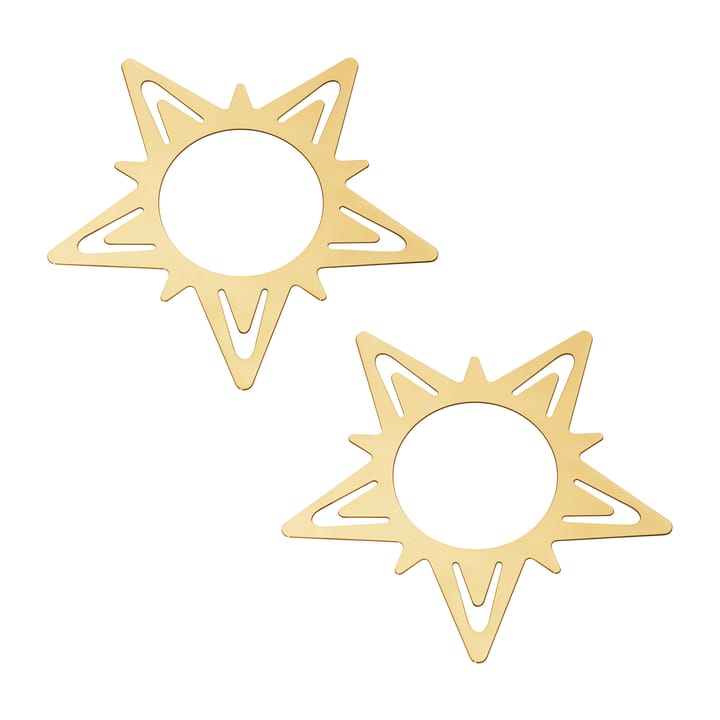 Classic christmas star Serviettenring Ø9cm 2er Pack - Gold - Georg Jensen