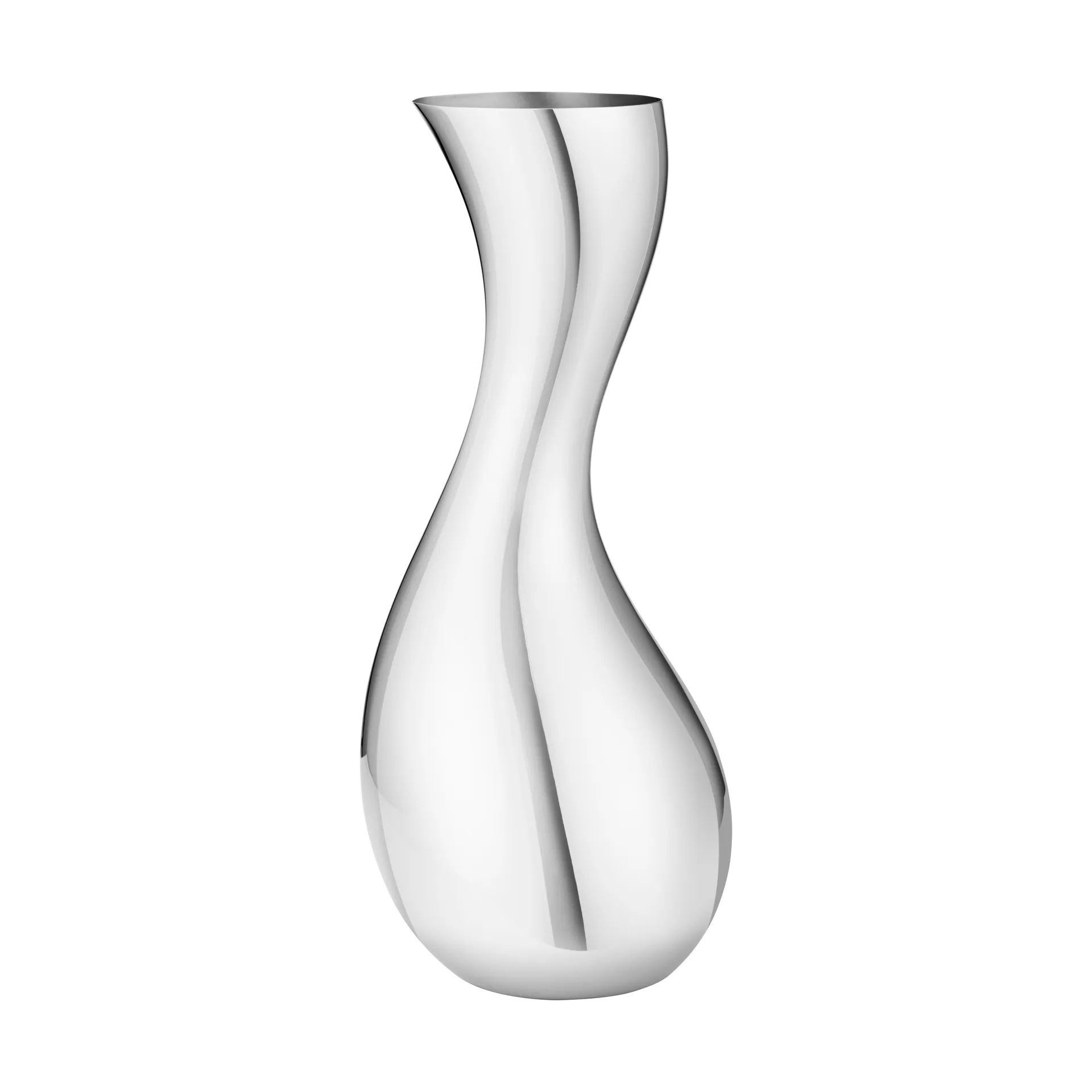 Cobra Vase, Edelstahl, Large Georg Jensen