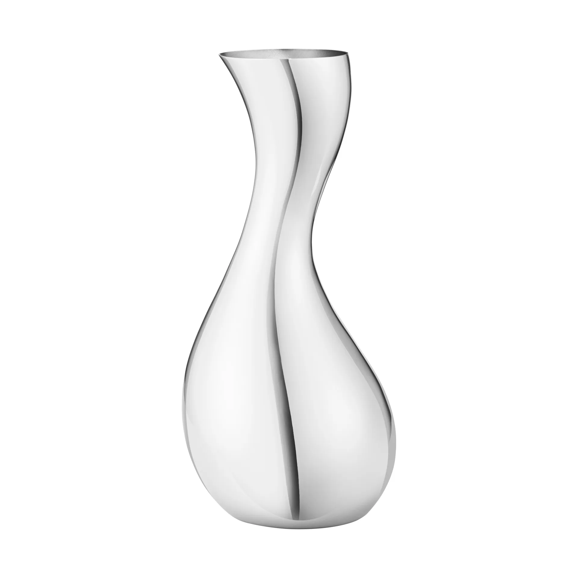 Cobra Vase, Edelstahl, Small Georg Jensen