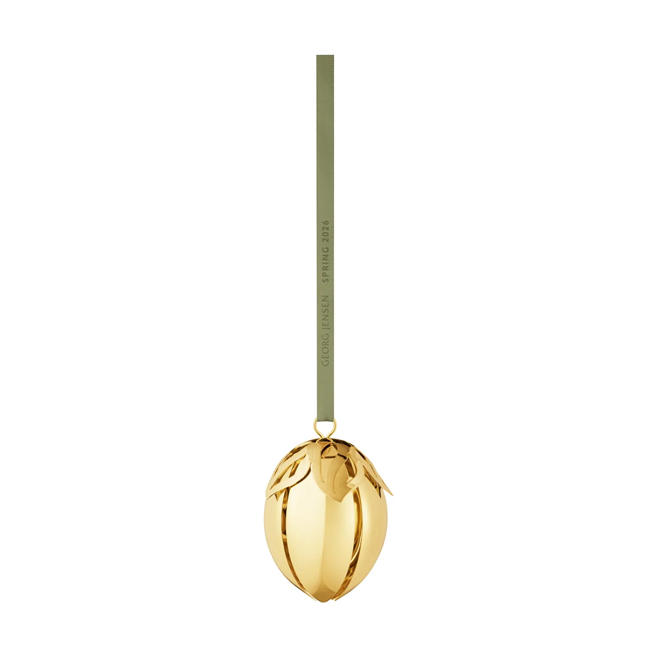 Georg Jensen Osterei Anhänger, 18 K vergoldet Georg Jensen