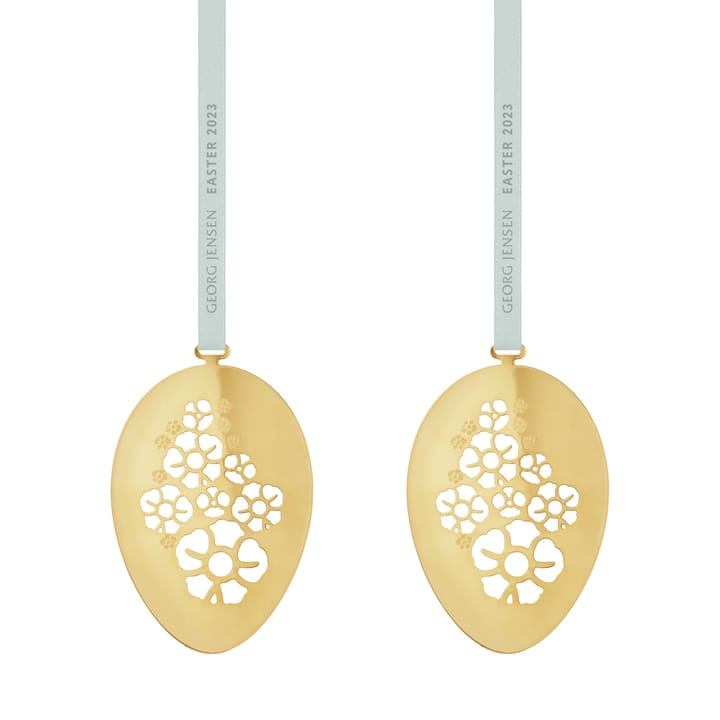 Georg Jensen Osterei Anhänger 2023 2er Pack - Gold-Dekor - Georg Jensen