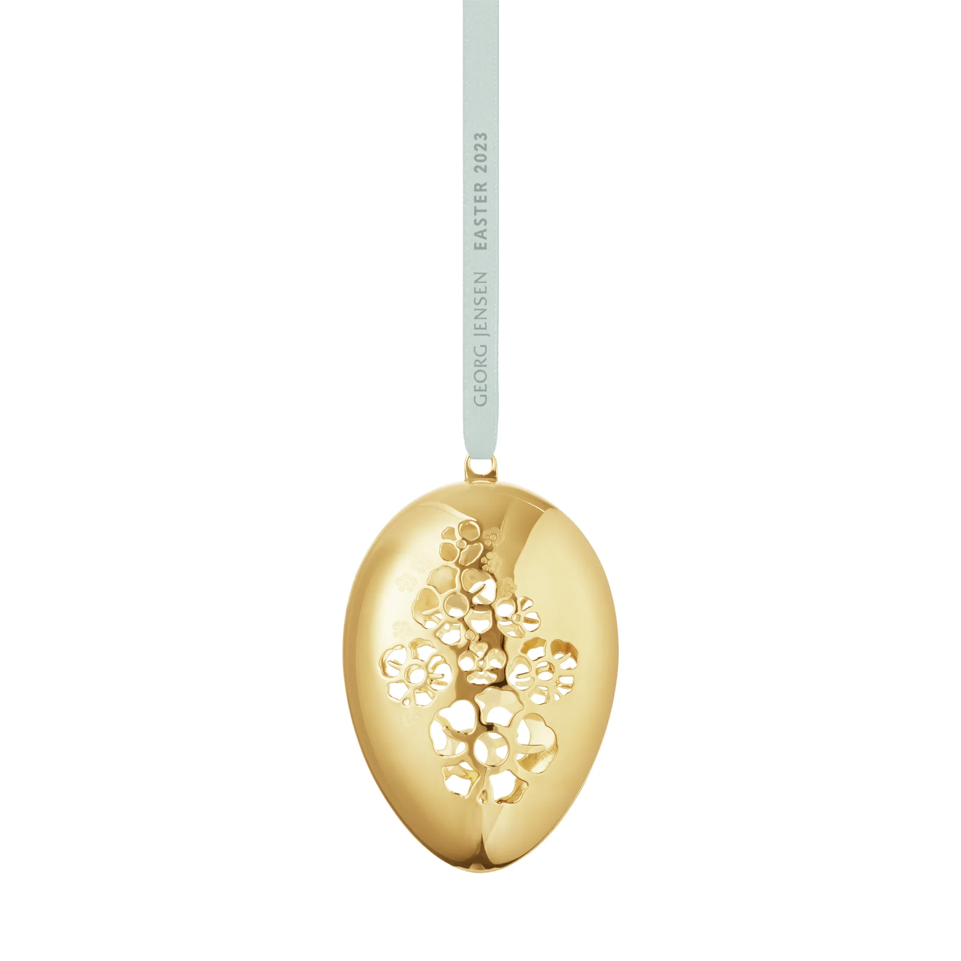 Georg Jensen Osterei Anhänger 2023, Gold-Dekor Georg Jensen