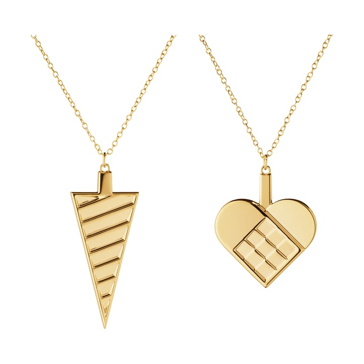 Geschenkset Weihnachtsschmuck 2-teilig, 2025 - Goldplattierte Zinklegierung - Georg Jensen