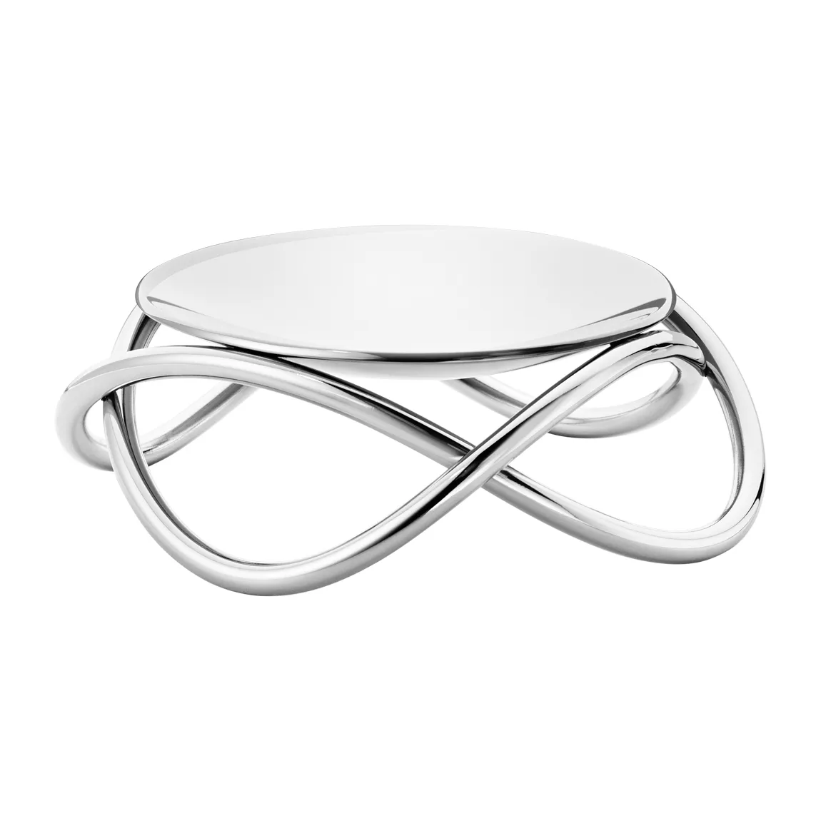 Glow Kerzenhalter klein, Blank Georg Jensen