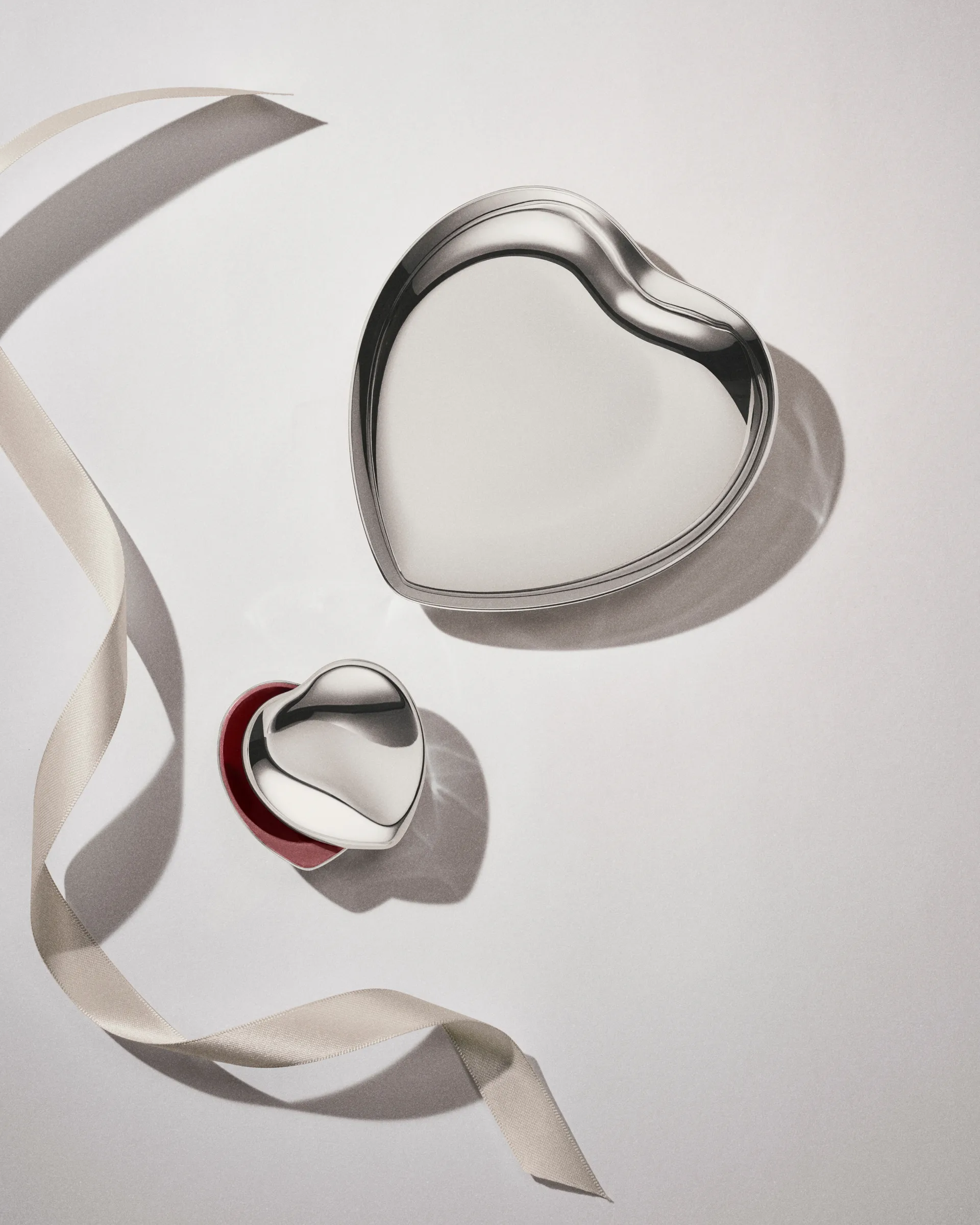 Heart Schachtel, Edelstahl Georg Jensen