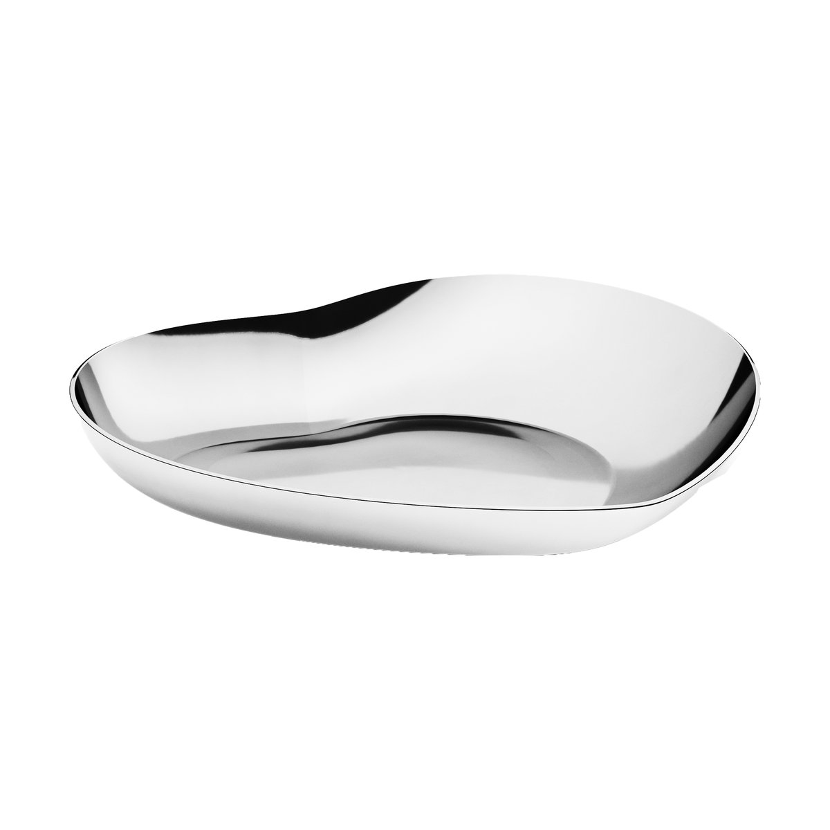 Georg Jensen Heart Tablett Edelstahl
