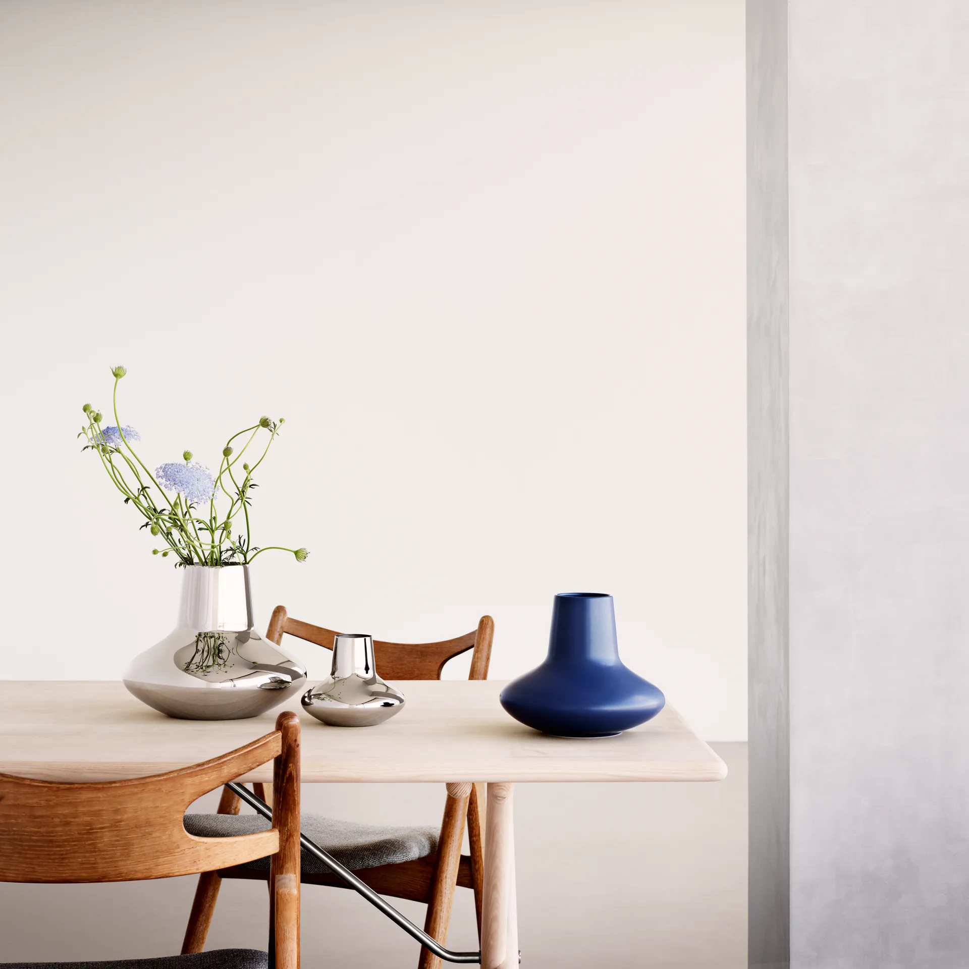 Henning Koppel Vase Edelstahl, Klein, 12,4cm Georg Jensen