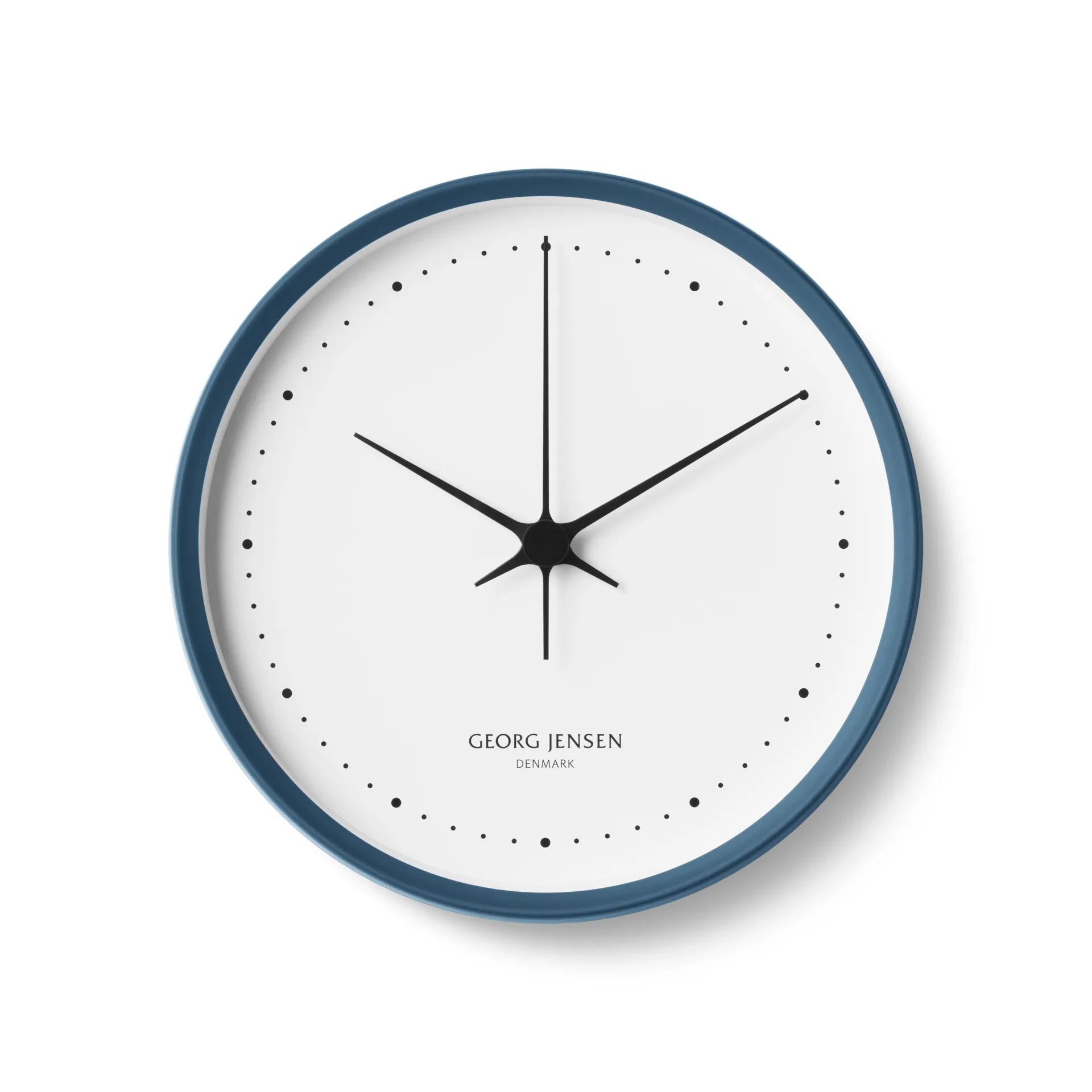 Henning Koppel Wanduhr Ø 22cm, Blau-weiß Georg Jensen