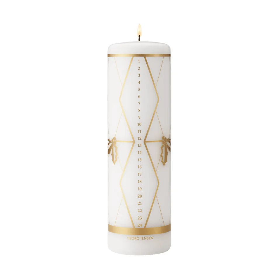 Kalenderkerze 2026, Goldprägung Georg Jensen