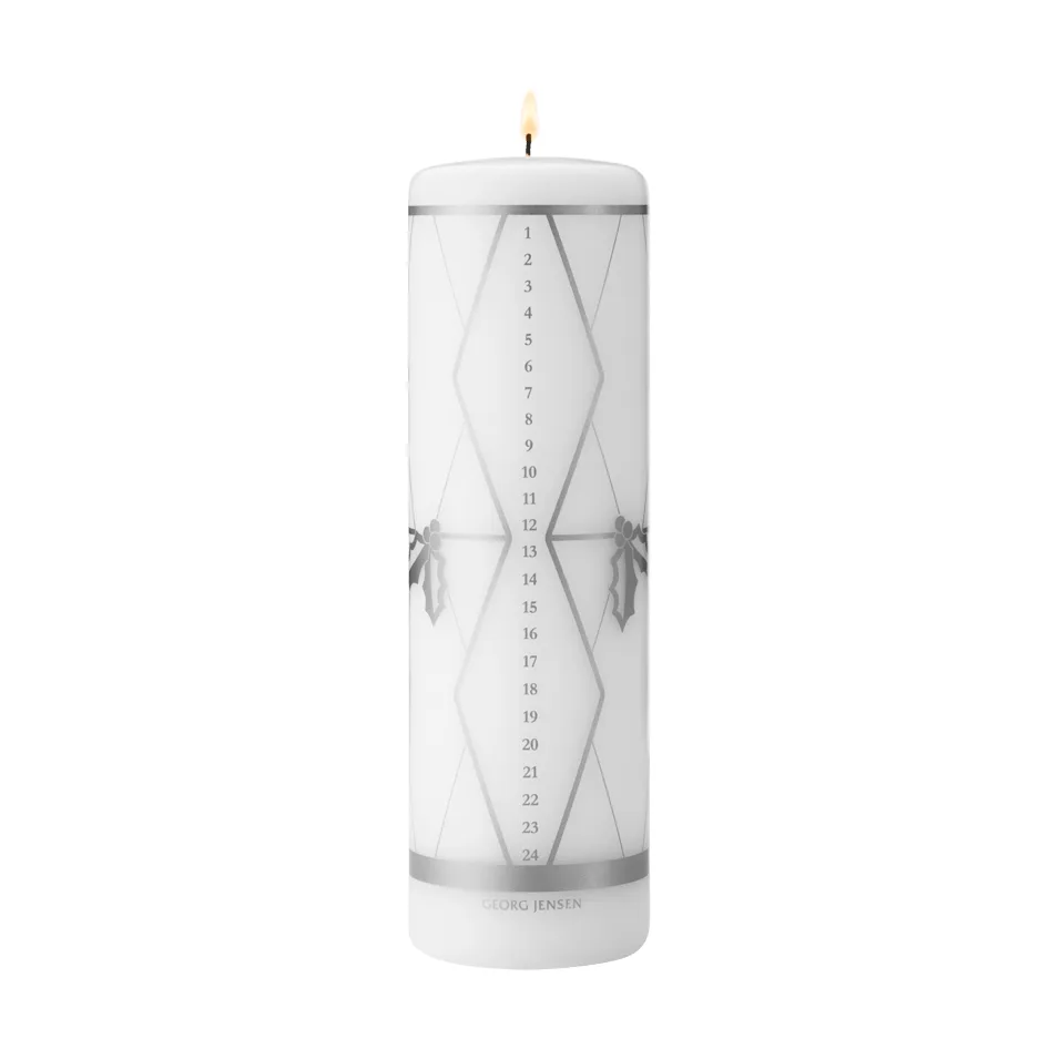 Kalenderkerze 2026, Silberdruck Georg Jensen