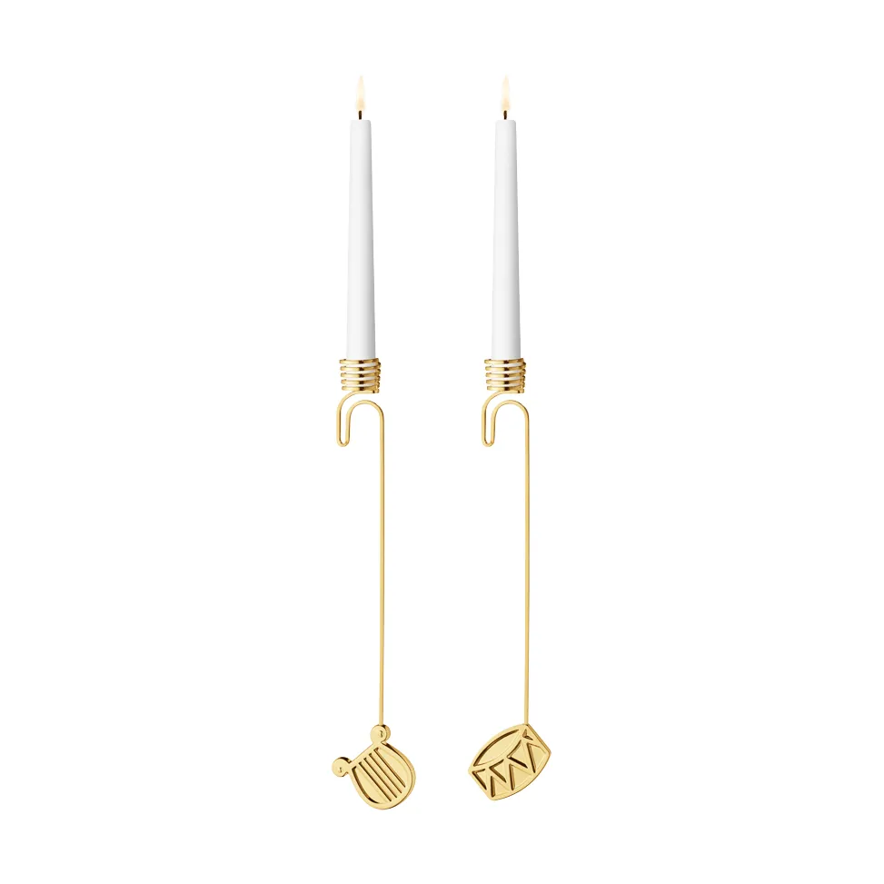 Kerzenhalter-Set 2026, Gold Georg Jensen