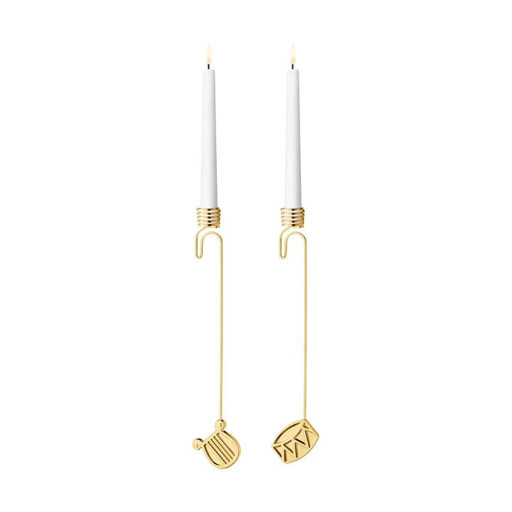 Kerzenhalter-Set 2026 - Gold - Georg Jensen