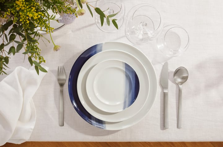 Koppel Lunchteller dekor Ø22 cm, Weiß-Blau Georg Jensen