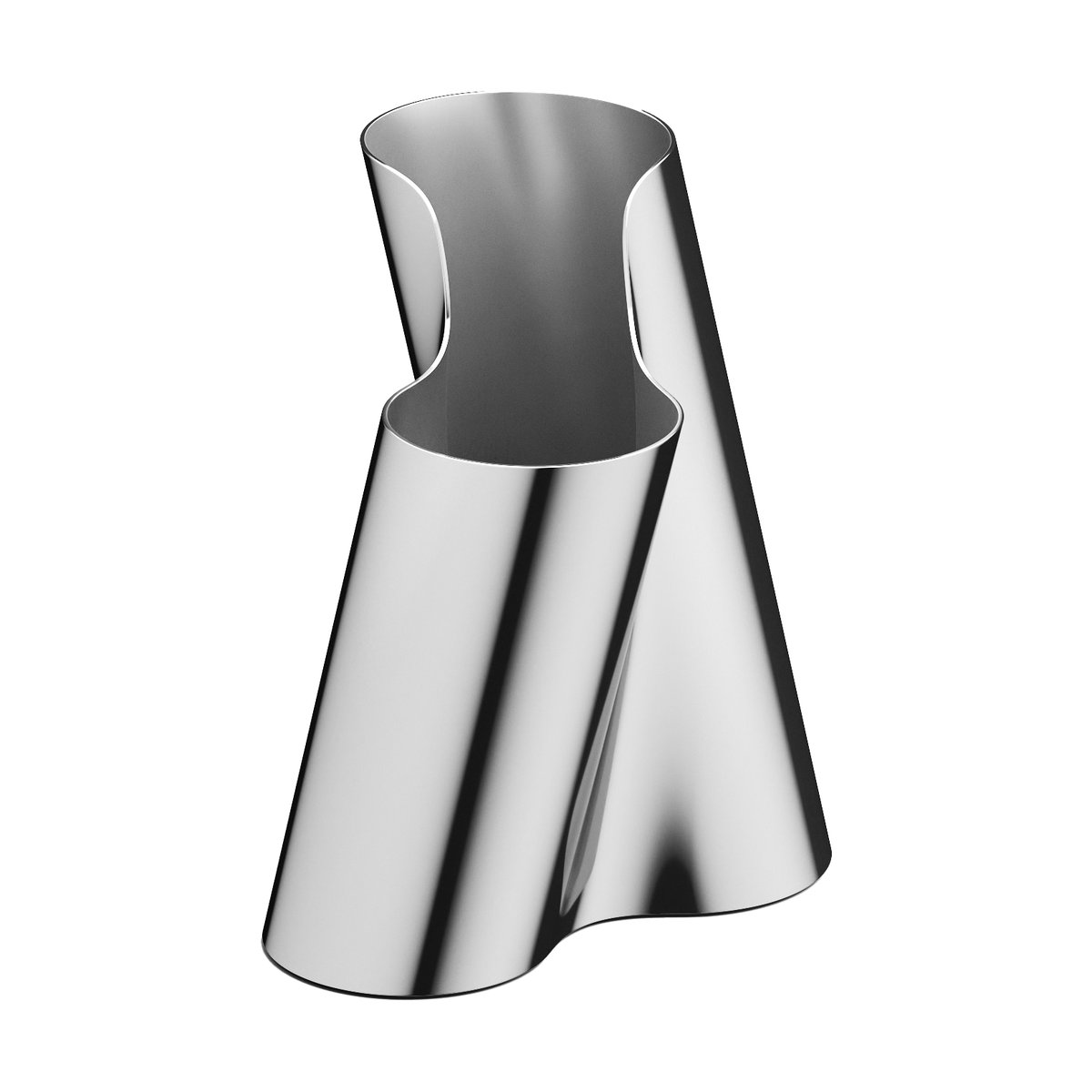 Georg Jensen Lituus Vase Medium 20,4 cm Edelstahl
