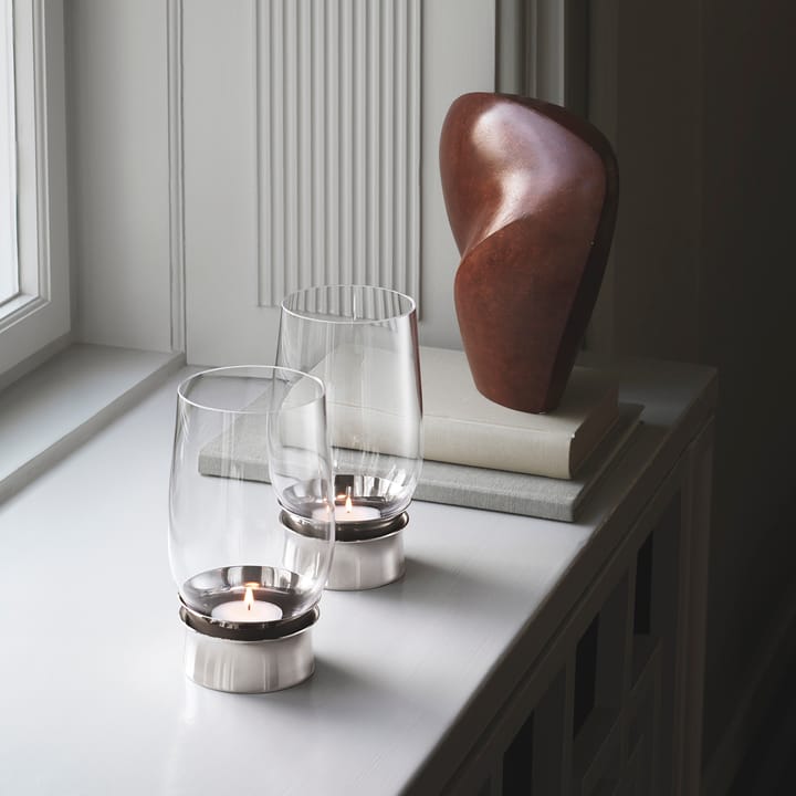 Lumis Windlicht, Edelstahl Georg Jensen